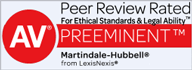 AV Preeminent — Martindale-Hubbell Peer Review Rated